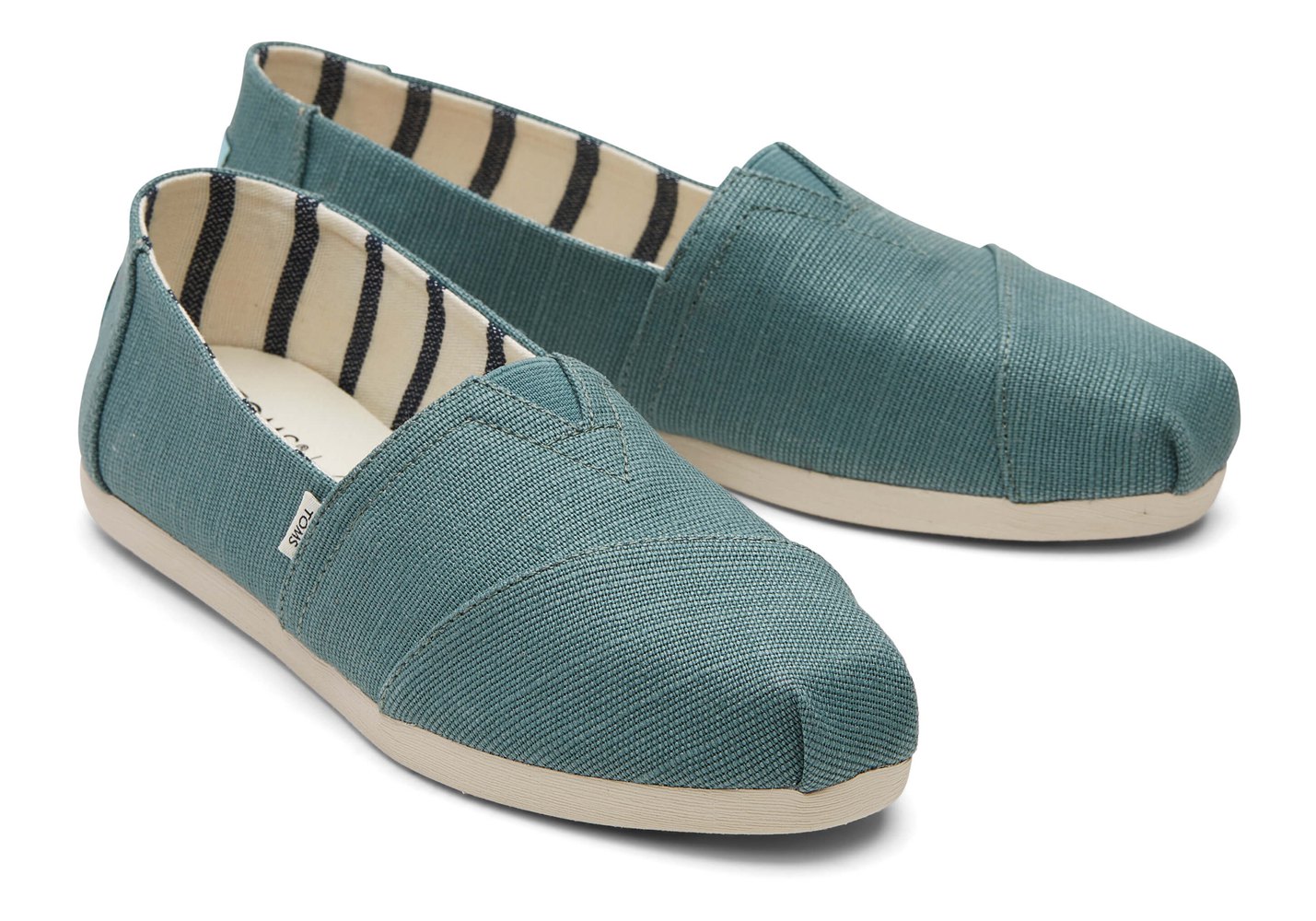 Toms Espadryle Damskie Zielone - Alpargata Heritage Płócienne - 05BTGFZLY